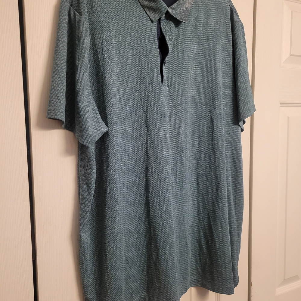 Apt. 9 Textured Teal Polo Shirt